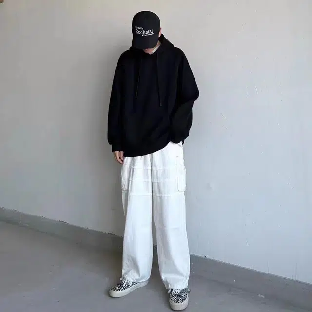 徐百货 连帽纯色宽松慵懒风潮流极简百搭长袖上衣卫衣 男女同款