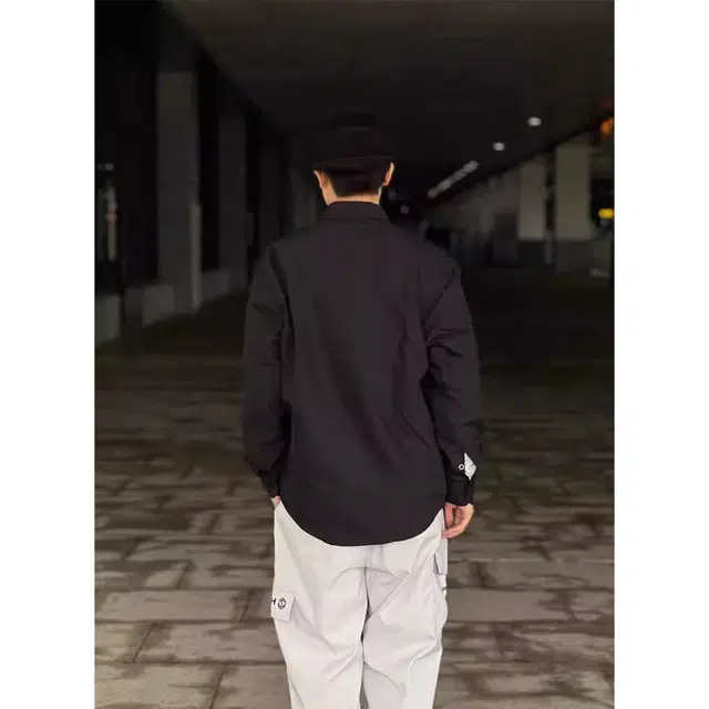 徐百货 美式高级感痞帅那不勒斯教父衬衣夏季垂感防晒外套长袖衬衫 男女同款