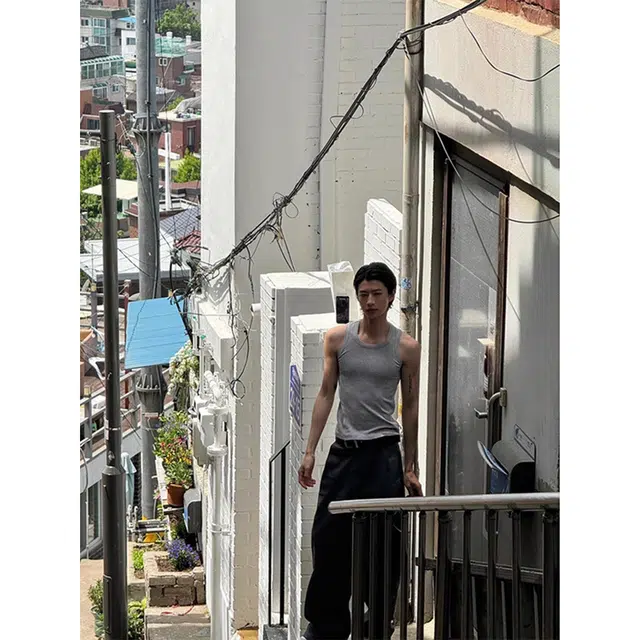 徐百货 美式健身打底透气弹力修身上衣无袖背心 男女同款