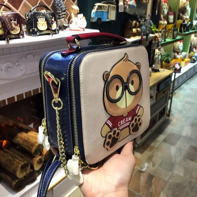 CREAM BEAR PU
