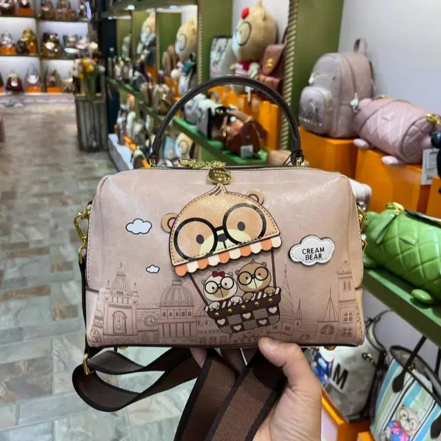 CREAM BEAR PU