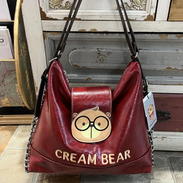 CREAM BEAR ins PU