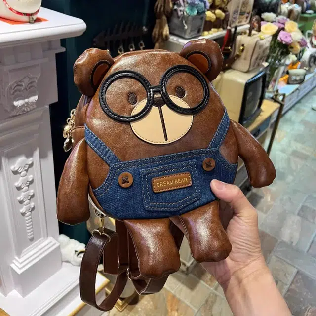 CREAM BEAR PU