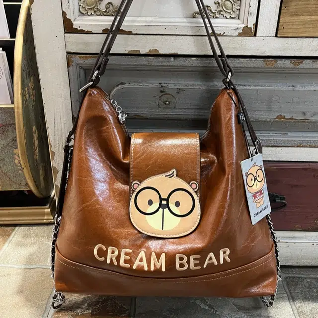 CREAM BEAR ins PU