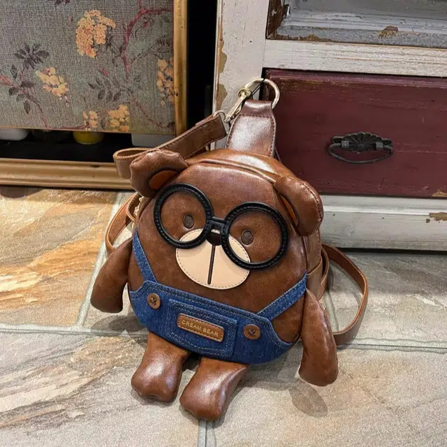CREAM BEAR PU