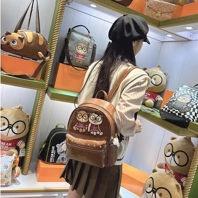 CREAM BEAR PU