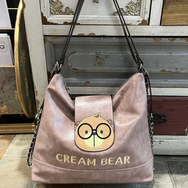 CREAM BEAR ins PU