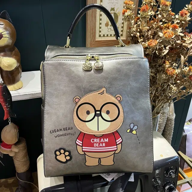 CREAM BEAR ins PU