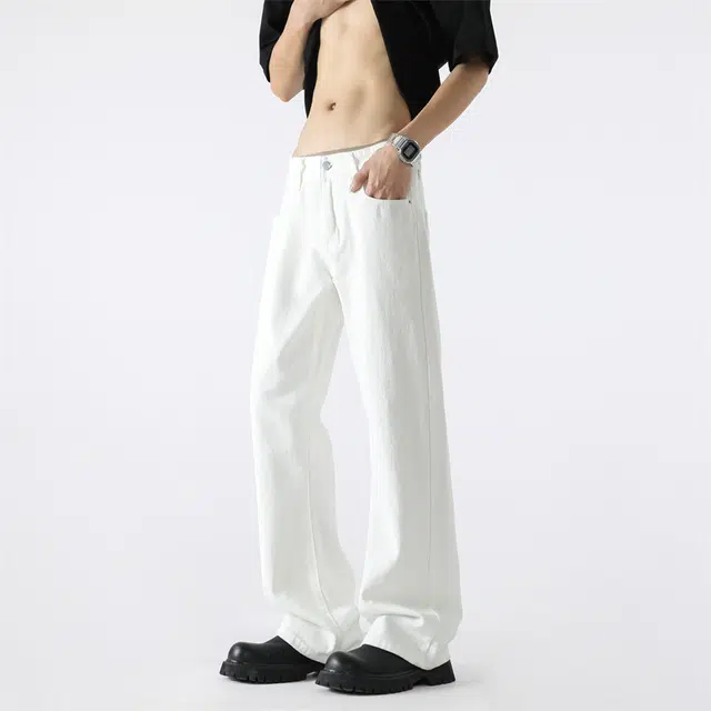 微牛 美式复古高街风舒适百搭各类长裤集合牛仔裤 男女同款