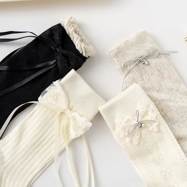 棉武器 儿童饰品袜子女大童青少年学生堆堆袜中筒袜 女款