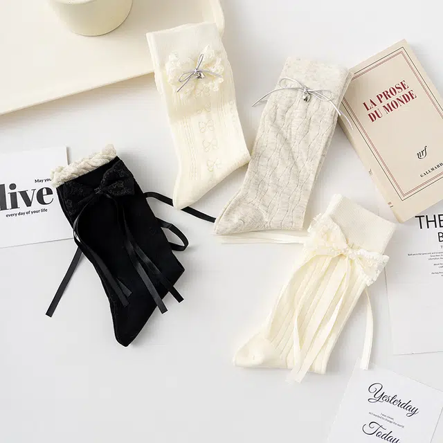 棉武器 儿童饰品袜子女大童青少年学生堆堆袜中筒袜 女款