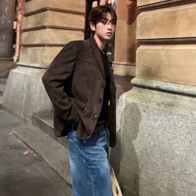 艾梵斯贝 美式复古轻熟老钱风平驳领韩系气质高级感日常通勤百搭宽松休闲舒适时尚品质轻奢高端商务秋季西装 男款