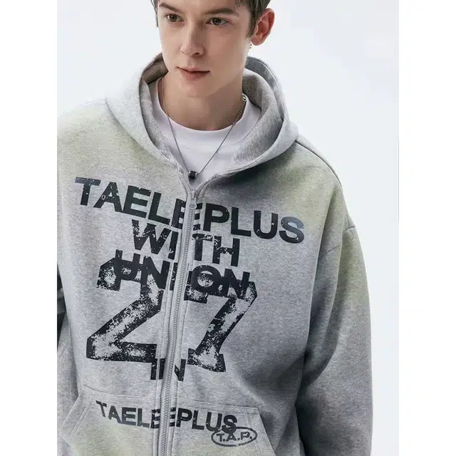 艾梵斯贝 美式复古运动风潮流高级感脏洗做旧球衣无性别日常通勤百搭个性街头简约时尚休闲高街连帽开衫卫衣 男女同款