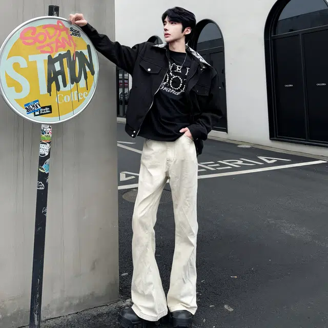 艾梵斯贝 美式复古工装潮流小众设计感蛇纹翻领潮酷个性街头无性别日常通勤百搭高街风痞帅暗黑高级感休闲夹克 男女同款