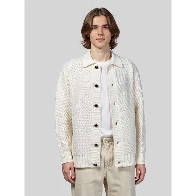 艾梵斯贝 美式复古潮流英伦风简约设计感日常通勤百搭高级感高端轻奢宽松休闲商务法式慵懒风开衫毛衣 男款