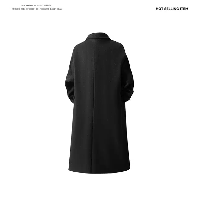 艾梵斯贝 美式复古潮流纯色经典简约设计款西装领毛呢双排扣日常通勤百搭宽松休闲时尚高级感气质轻奢老钱风情侣款大衣 男女同款