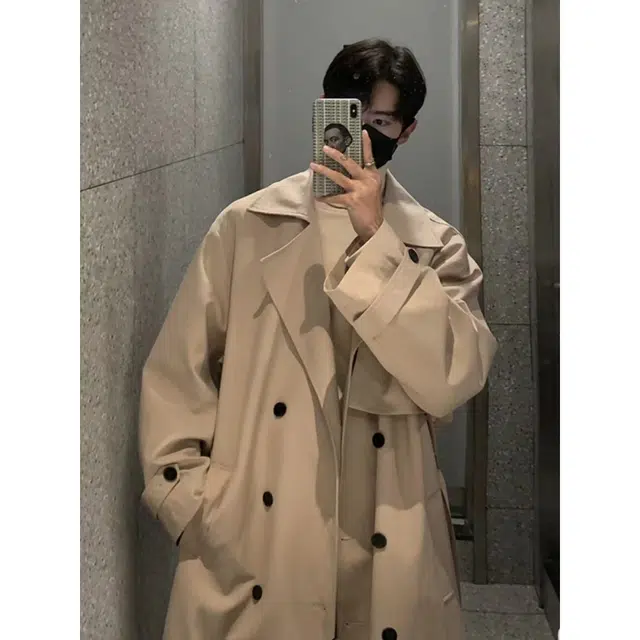 艾梵斯贝 美式复古经典简约设计款高品质高级感无性别日常休闲百搭行政商务气质长款风衣 男女同款