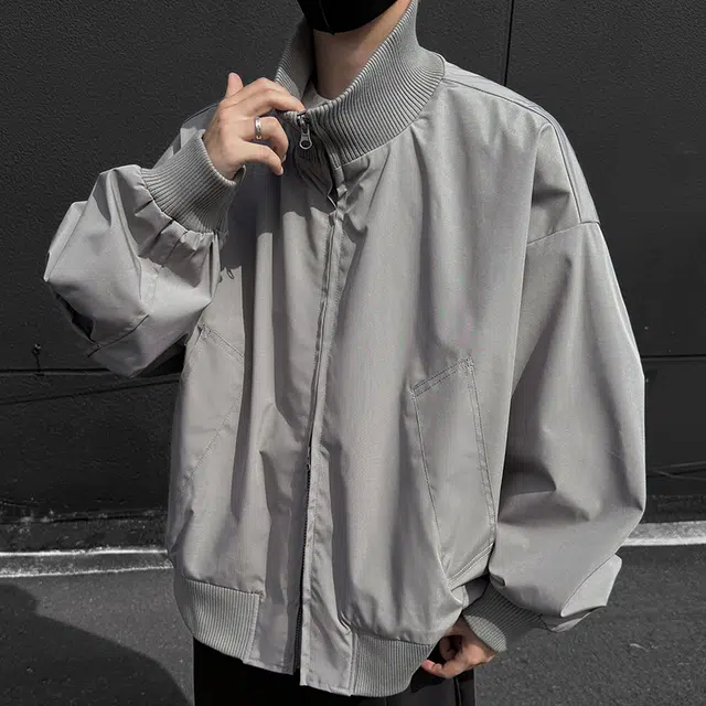 微牛 复古高街飞行员棒球服秋冬棉衣潮外套上衣早秋款潮牌宽松夹克 男款