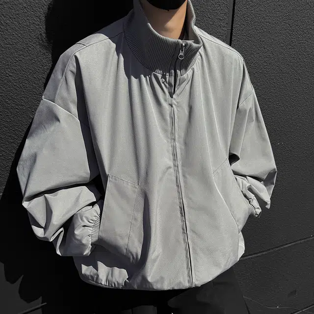 微牛 复古高街飞行员棒球服秋冬棉衣潮外套上衣早秋款潮牌宽松夹克 男款