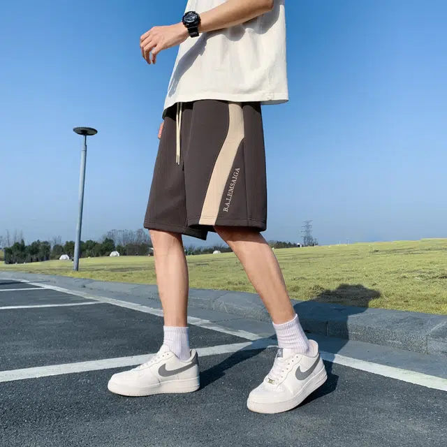 微牛 夏季潮流高端宽松百搭外穿潮牌五分裤休闲短裤 男款