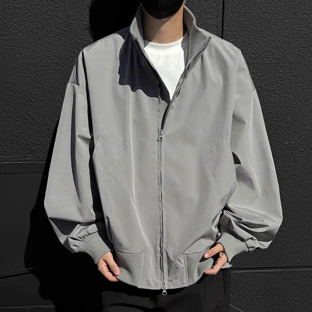 微牛 复古高街飞行员棒球服秋冬棉衣潮外套上衣早秋款潮牌宽松夹克 男款