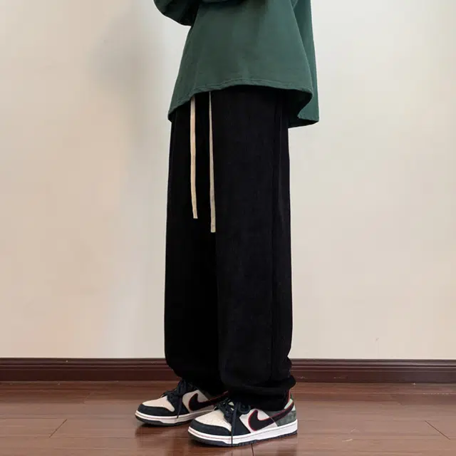 微牛 裤子韩版潮流时尚百搭运动裤宽松直筒休闲裤 男款