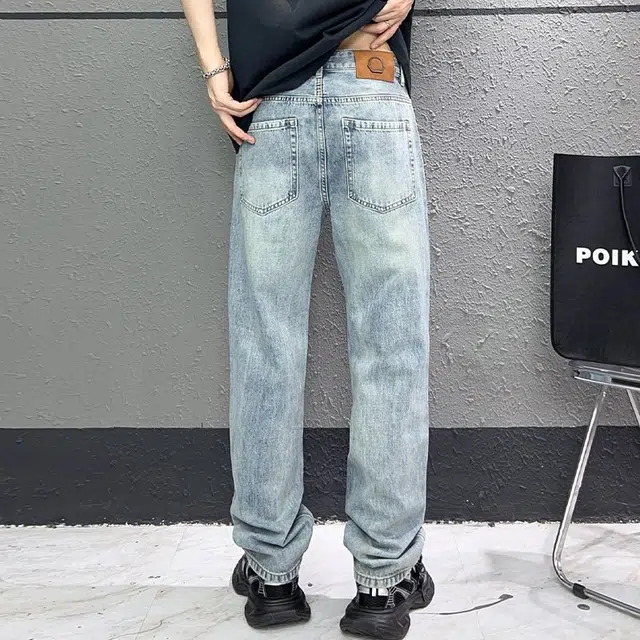微牛 高端宽松百搭潮牌休闲韩版牛仔裤 男款