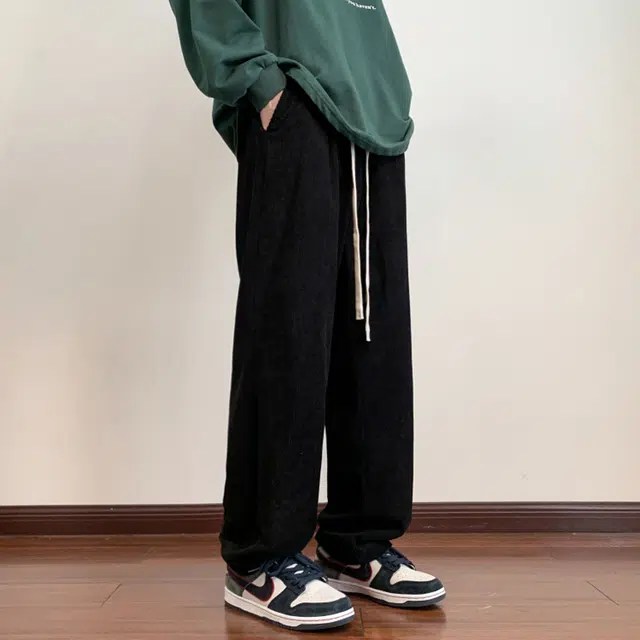 微牛 裤子韩版潮流时尚百搭运动裤宽松直筒休闲裤 男款