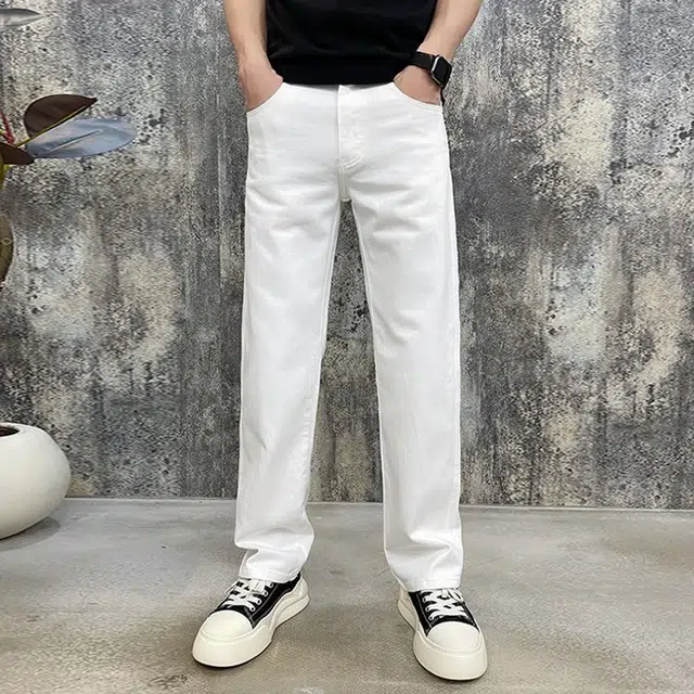 微牛 高端宽松百搭潮牌韩系休闲长裤牛仔裤 男款