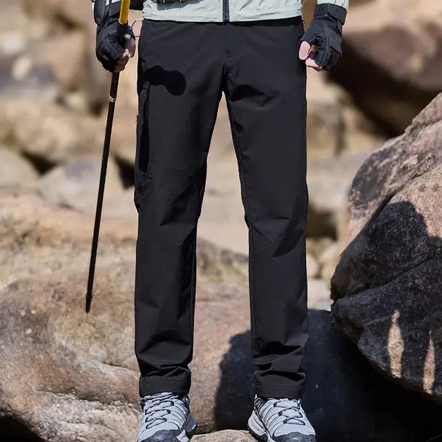 微牛 嘻哈街头潮流复古宽松高街机能耐磨户外登山裤冰丝面料男裤休闲裤 男款