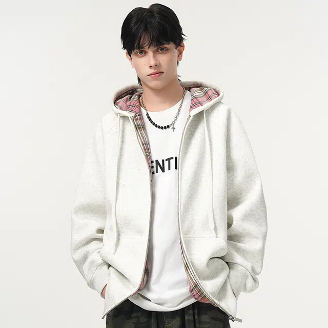 微牛 秋冬潮牌男士早秋港风重磅肌理感连帽宽松百搭潮流简约大气上衣男卫衣 男款