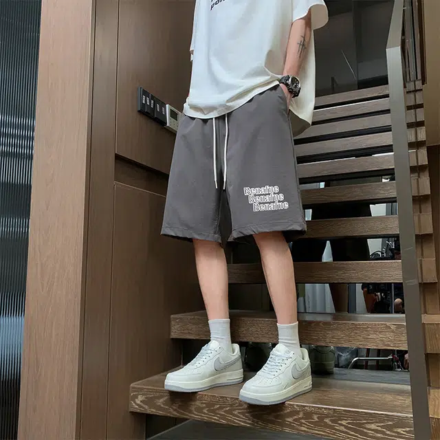 微牛 夏季高端宽松多色百搭外穿潮牌五分裤休闲短裤 男款
