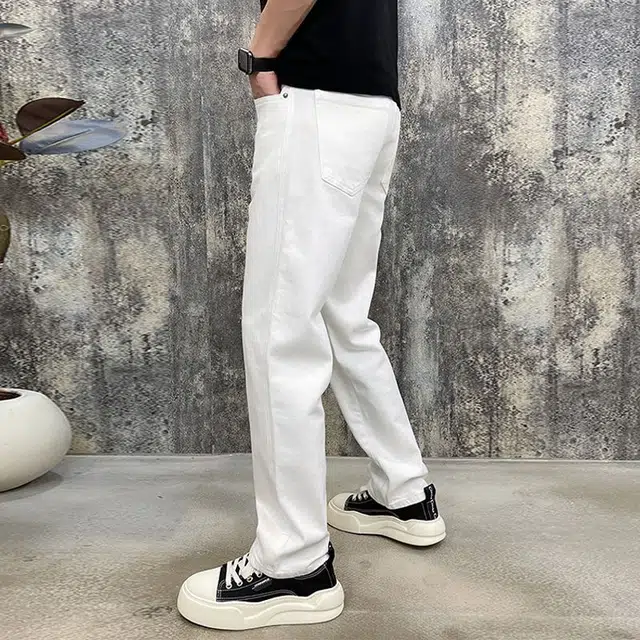 微牛 高端宽松百搭潮牌韩系休闲长裤牛仔裤 男款