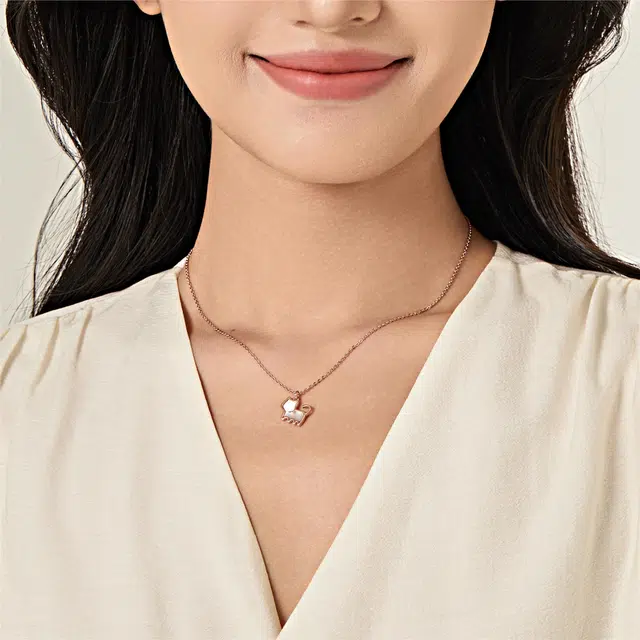 阿葱饰品 可爱萌宠小猫咪 浪漫梦幻独特设计轻奢简约百搭锁骨精致气质高级感 甜美温柔小巧颈链恋爱告白女朋友纪念日 合金 项链 女款