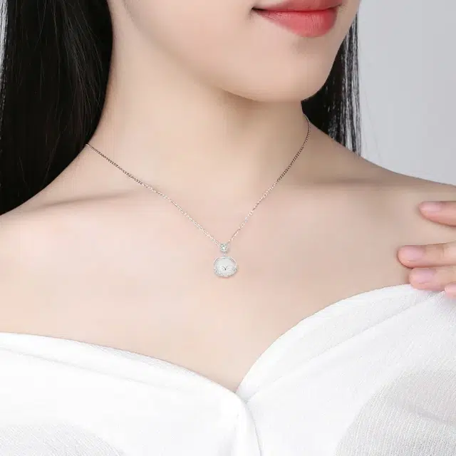 【高品质高透IS999银】中国 银世城 祥云平安如意转运小众设计感精致高级感 国潮新中式不过敏 玉髓 项链 男女同款情侣款
