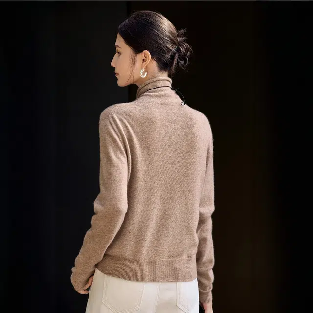 佐塞斯 高端品质轻奢老钱风穿搭羊毛衫配色低奢版型挺括显格调秋冬季羊绒衫 女款