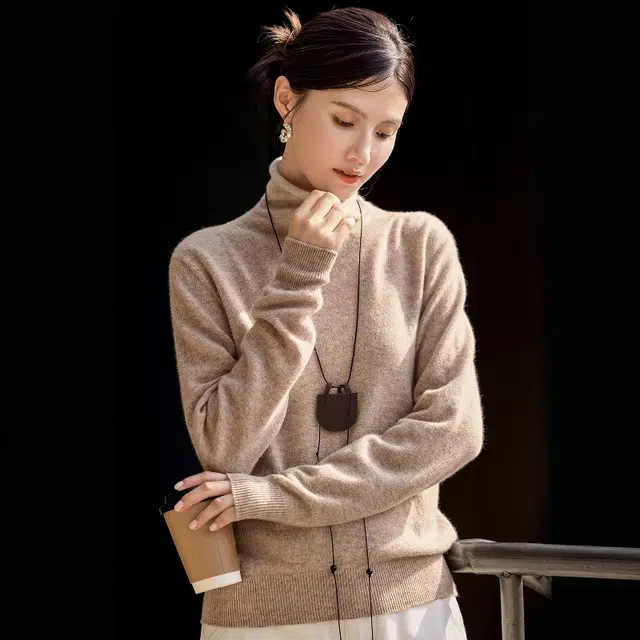 佐塞斯 高端品质轻奢老钱风穿搭羊毛衫配色低奢版型挺括显格调秋冬季羊绒衫 女款