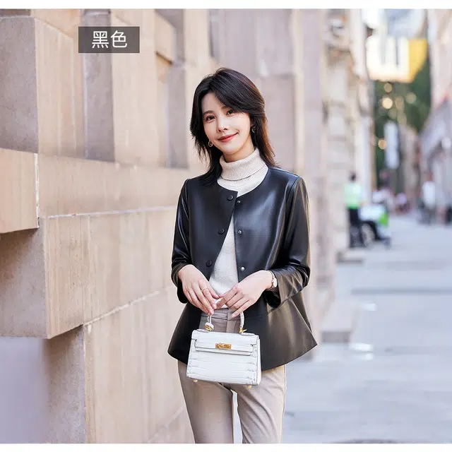 佐塞斯 时尚舒适休闲皮衣 女款