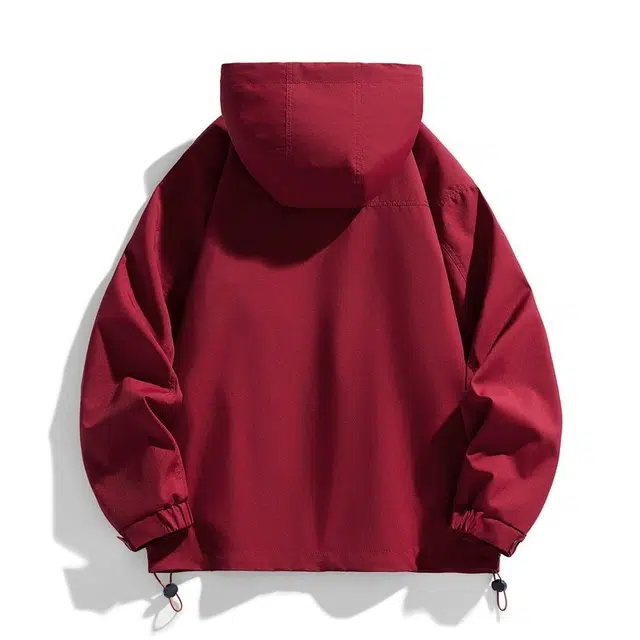 太子龍 山系户外连帽立体口袋多拉链登山服款宽松潮流百搭休闲工装防水外套男女同款夹克 男款