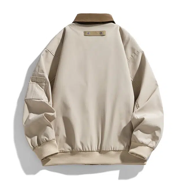 太子龍 美式高街工装户外休闲拼接撞色时尚大口袋翻领青少年舒适耐磨夹克 男款