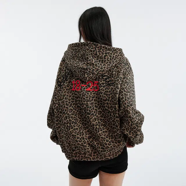 MEDM FW25 Leopard Waffle Hoodie