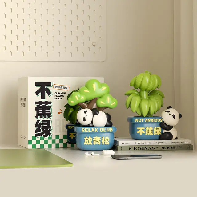 西瓜藤 禁止蕉绿熊猫文创生日小解压 景品