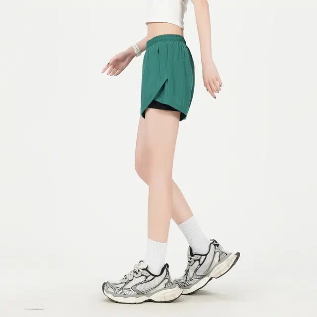 新世家族 三分裤女宽松速干跑步健身裤高腰舞蹈瑜伽裤运动短裤 女款