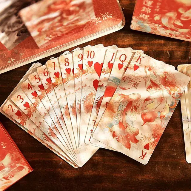 万格 好运锦鲤国风家用生日聚会游戏娱乐 扑克