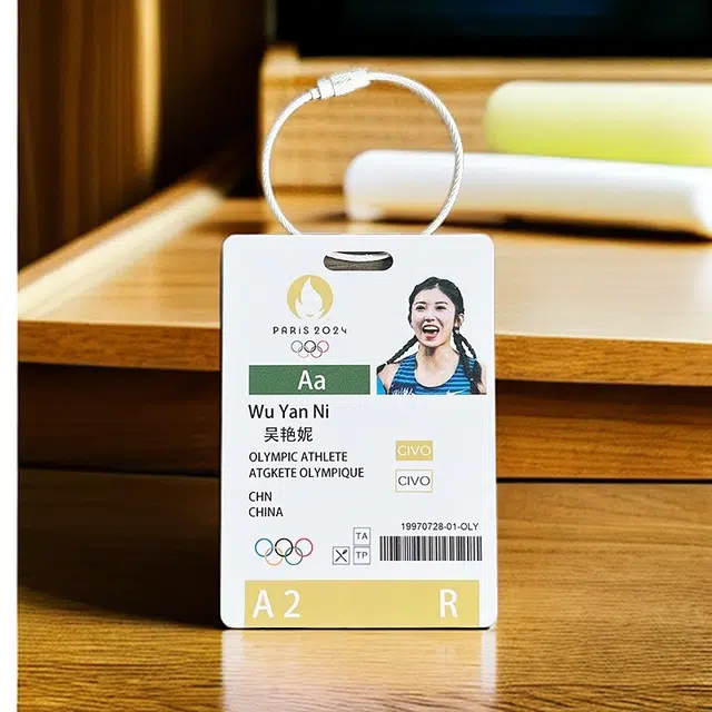 图涂丫 田径参赛证自制卡 亚克力 挂件 男女同款情侣款