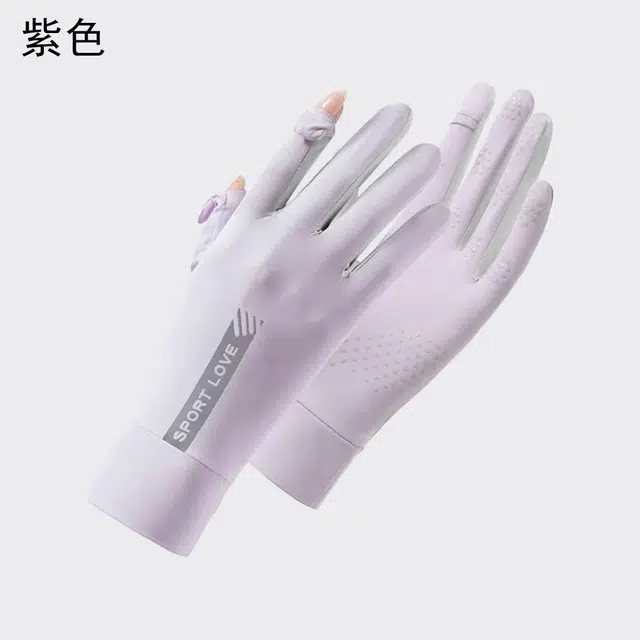 图涂丫 触屏紫外线夏季轻薄透气翻盖防滑骑行 锦纶 防晒手套 男女同款情侣款
