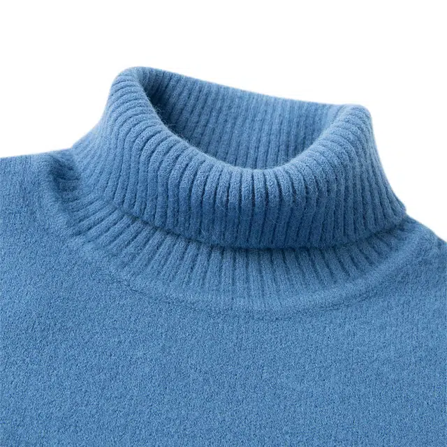 卡丹狄诺 宽松扩版情侣款两翻领加厚毛衣 男女同款