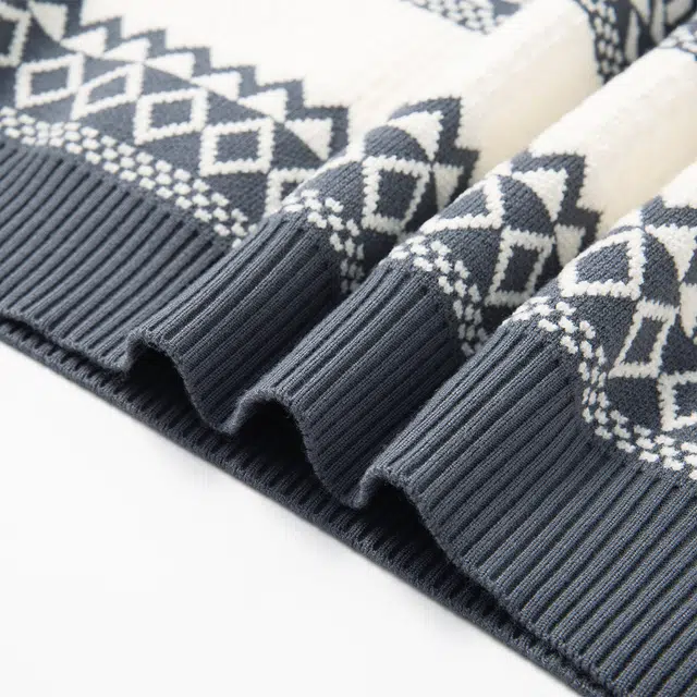 卡丹狄诺 加厚保暖秋冬季宽松撞色男士上衣毛衣 男款