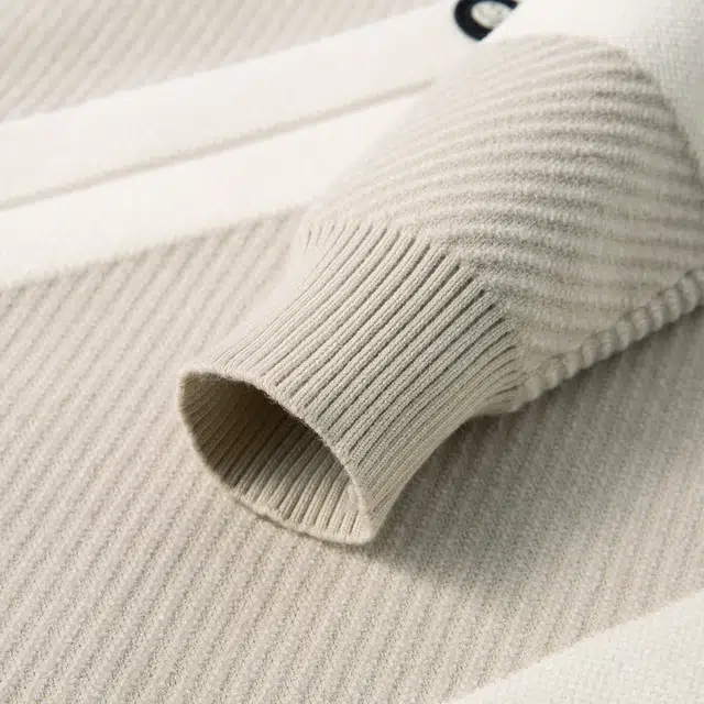 卡丹狄诺 基础款秋季男士套头撞色条纹上衣毛衣 男款