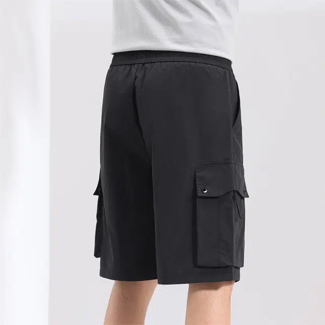 卡丹狄诺 街头复古多口袋阔腿工装短裤 男款